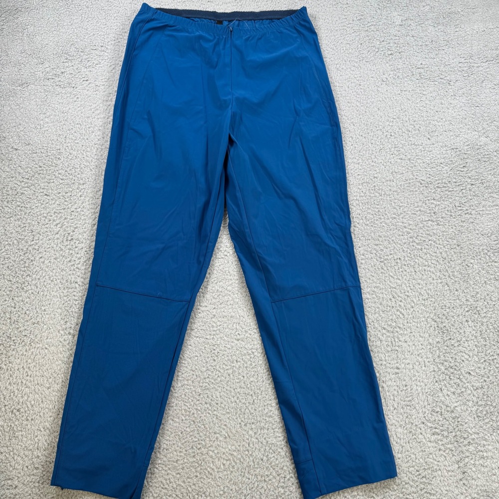 Porto Blue Nylon Lycra Athletic Track Pants Women's Size Medium 3‎